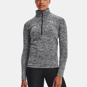 Underarmour Women's UA Tech™ Twist ½ Zip XS Gray  Black / Metallic Silver - 001